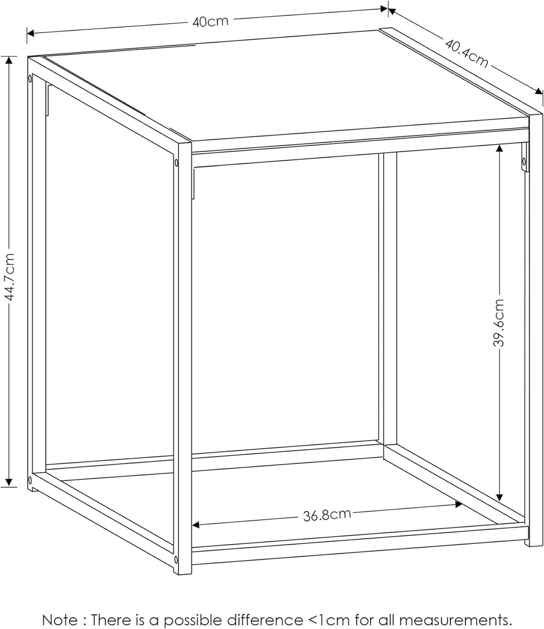 Camnus Modern End Table, Americano