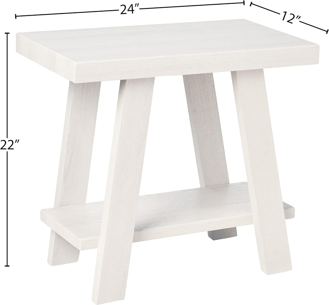 Athens Contemporary Wood Small End Table