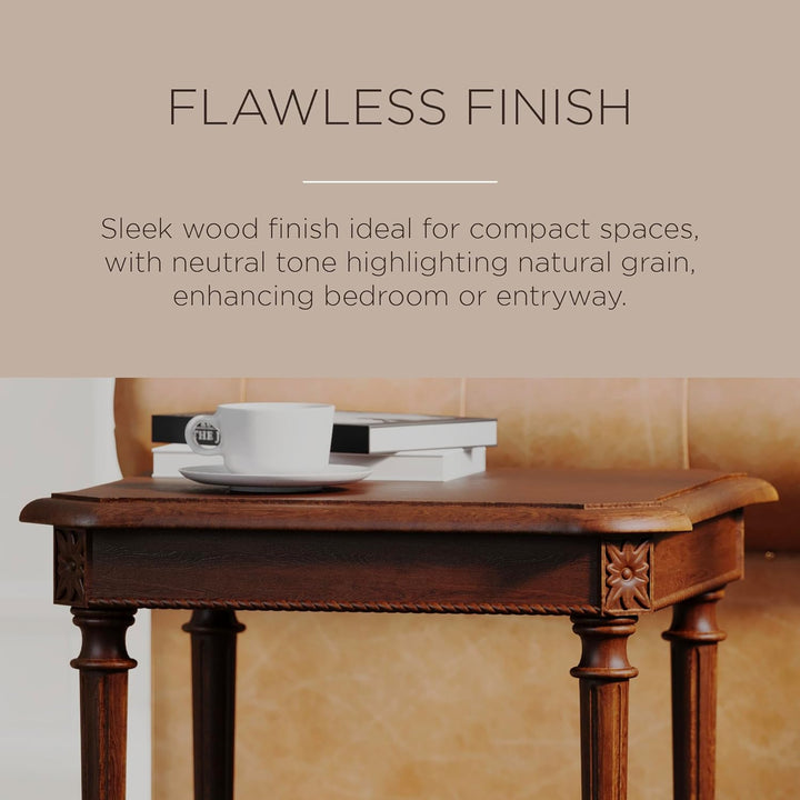 Pullman Wooden Side Table Nightstand Brown