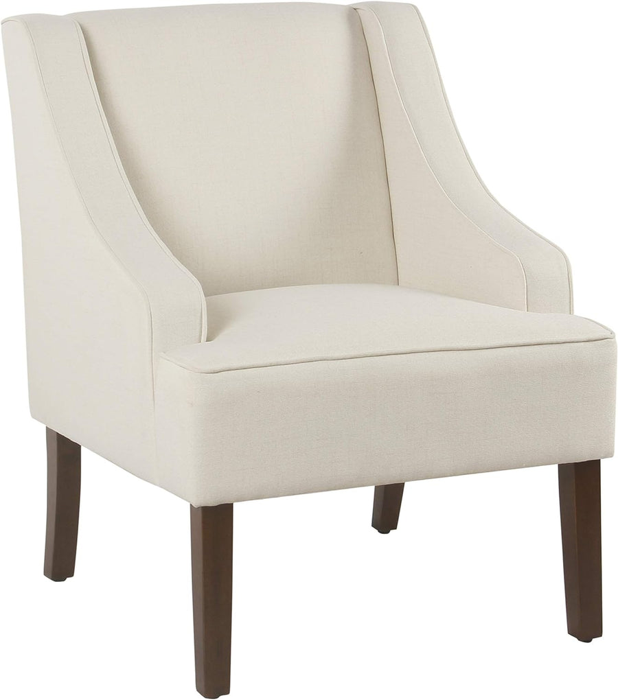 Classic Swoop Arm Accent Chair, Soft Cream