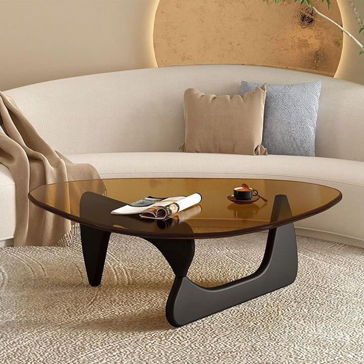 Triangle Coffee Table, Black/Brown