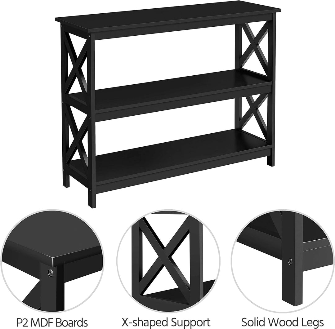 Console Table 3-Tier Entryway Sofa Side Table