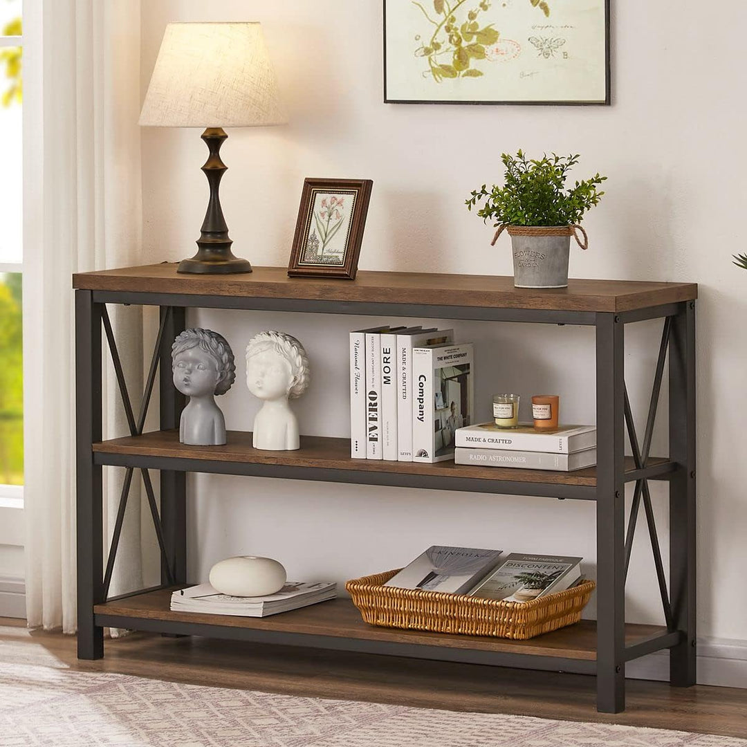 Rustic Console Table, 3 Tier Sofa Table