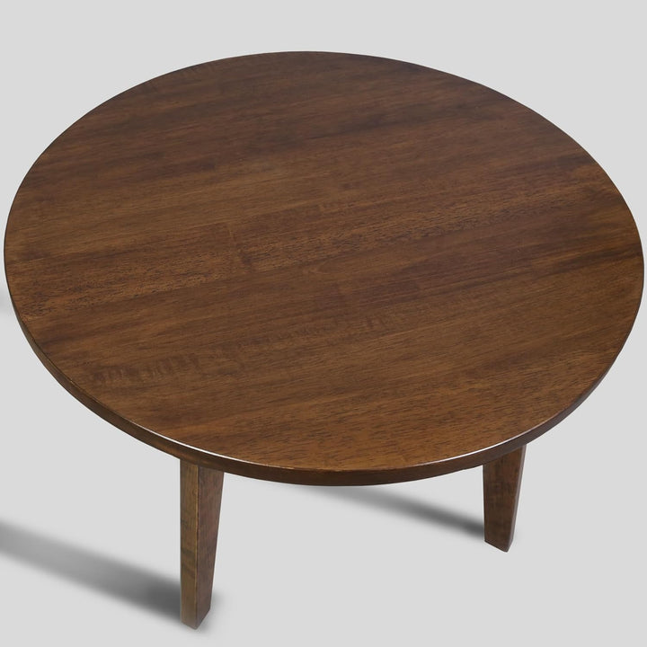 American Trails Round Coffee Table, Antique Cherry