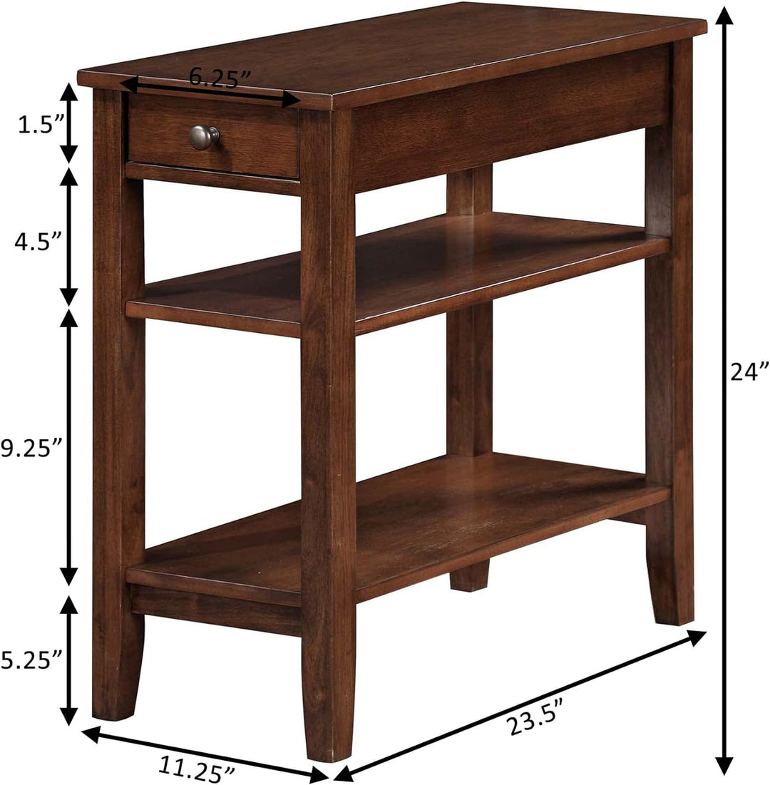 American Heritage 3-Tier End Table, Espresso