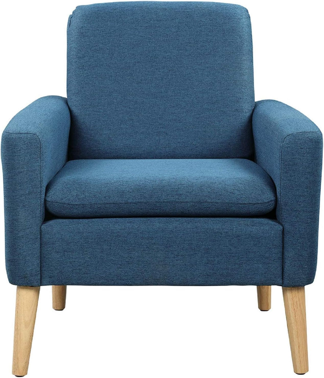 Modern Accent Fabric Chair Single Sofa Navy