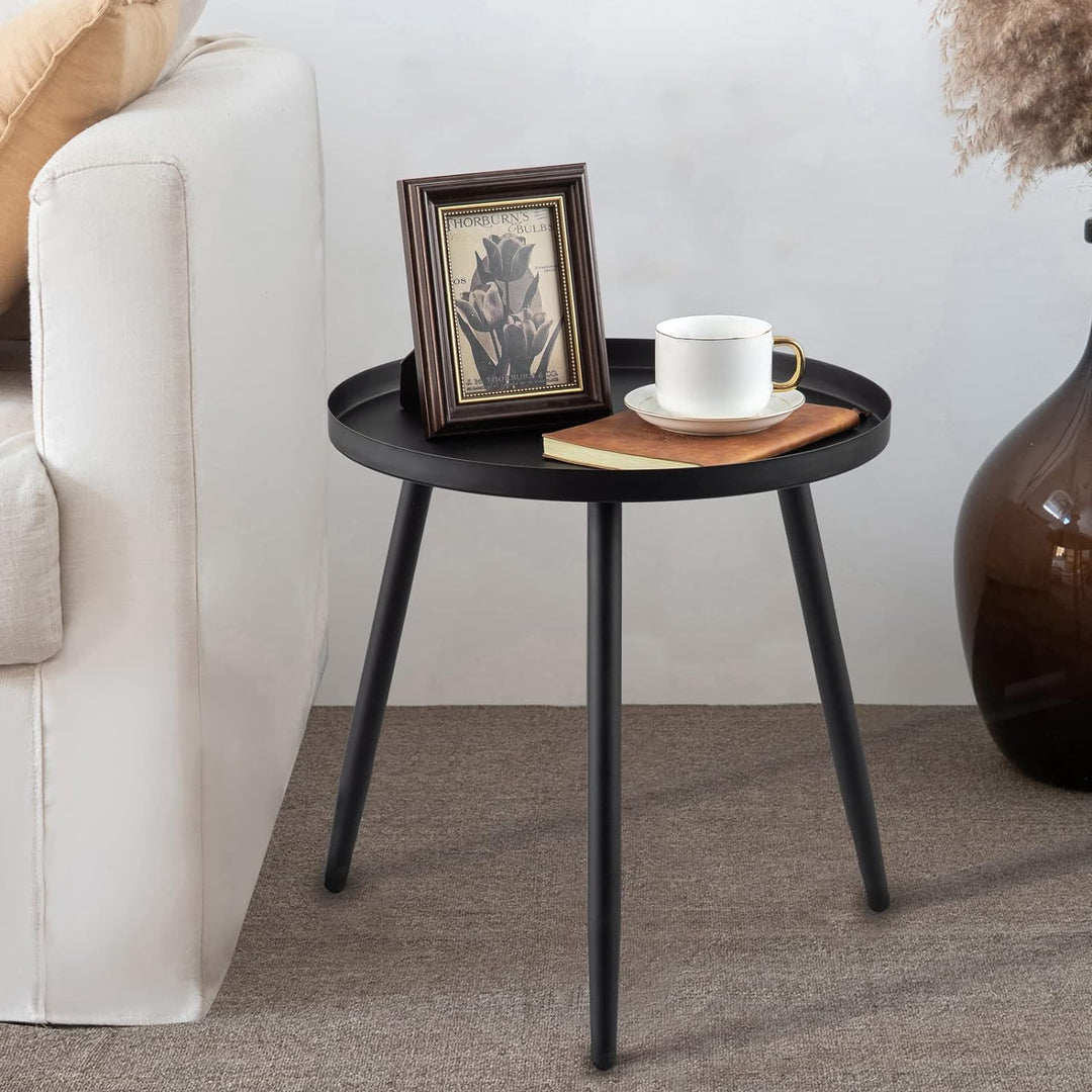 Accent Table, Waterproof, Matte Black.