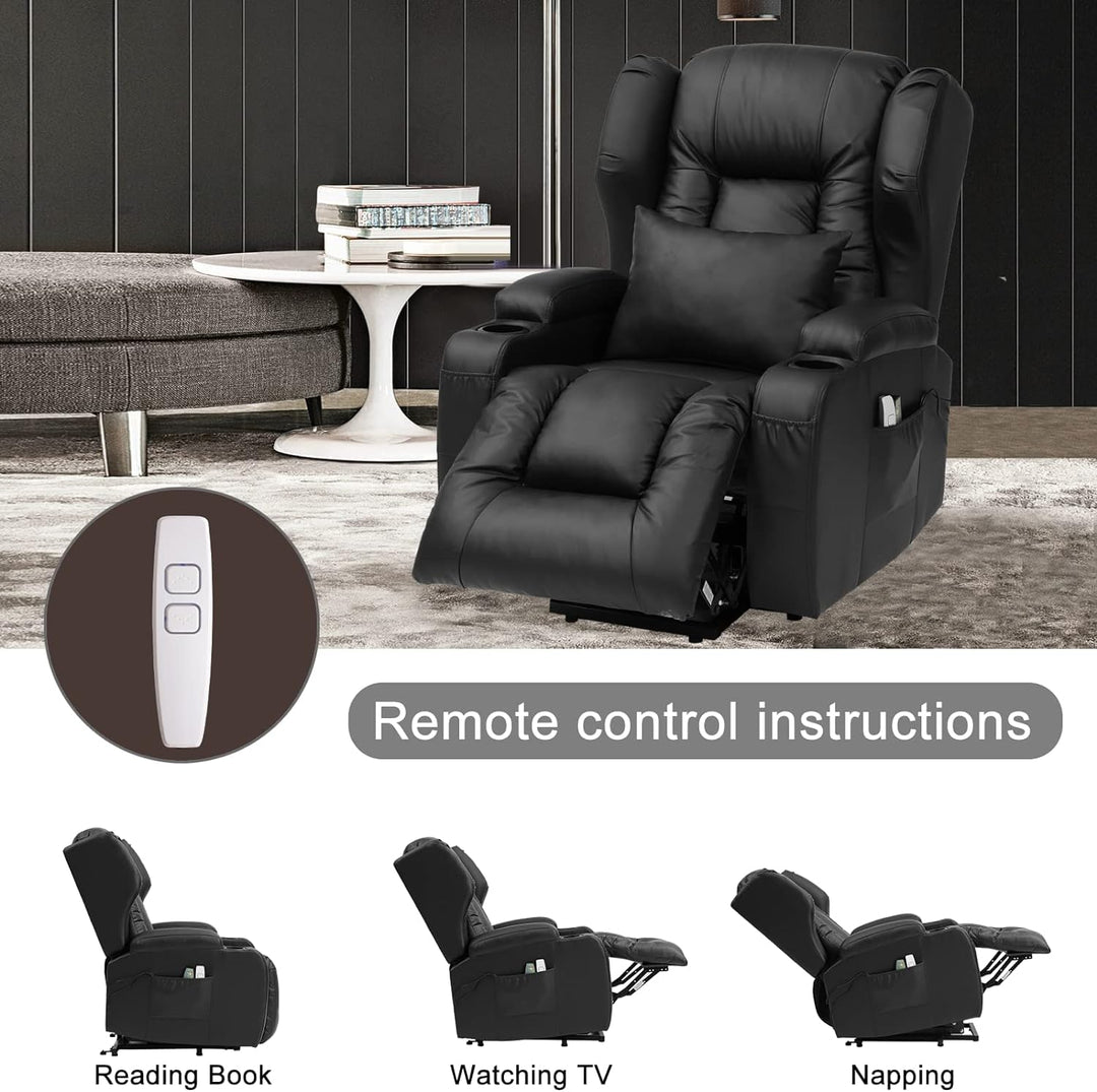 Electric Power Lift Recliner Chair Massage Heat