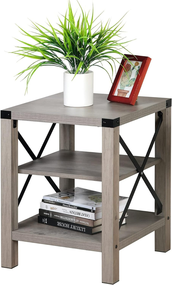 Grey End Table