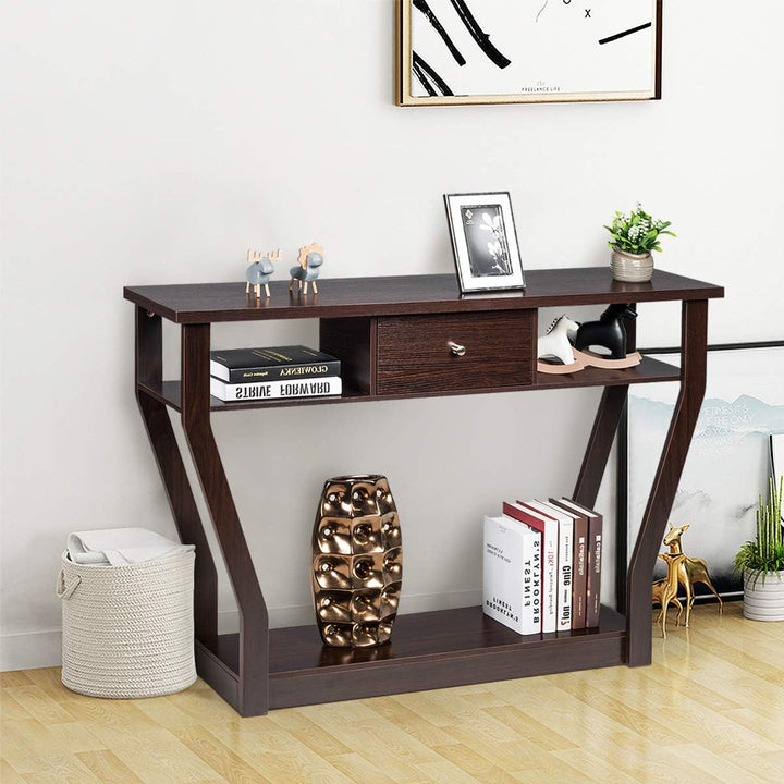 Console Table Modern Easy Assembly Entryway Table