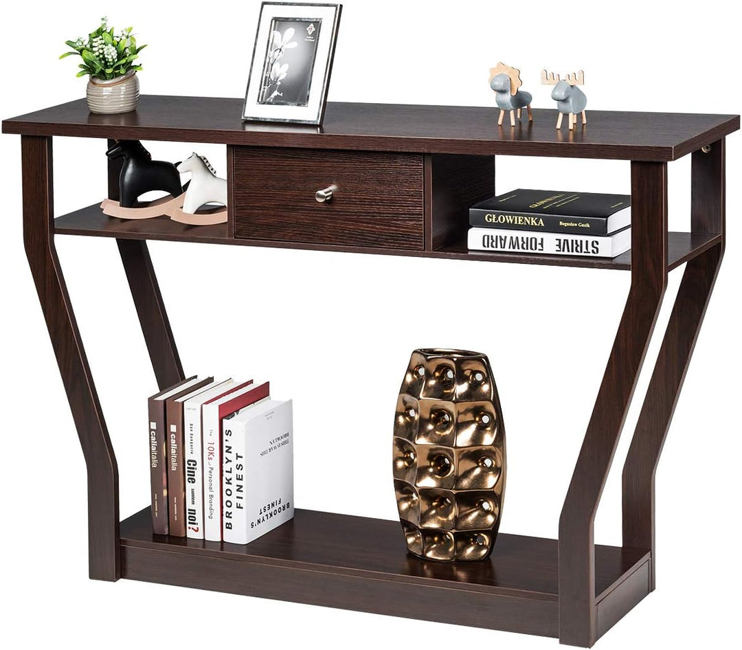 Console Table Modern Easy Assembly Entryway Table