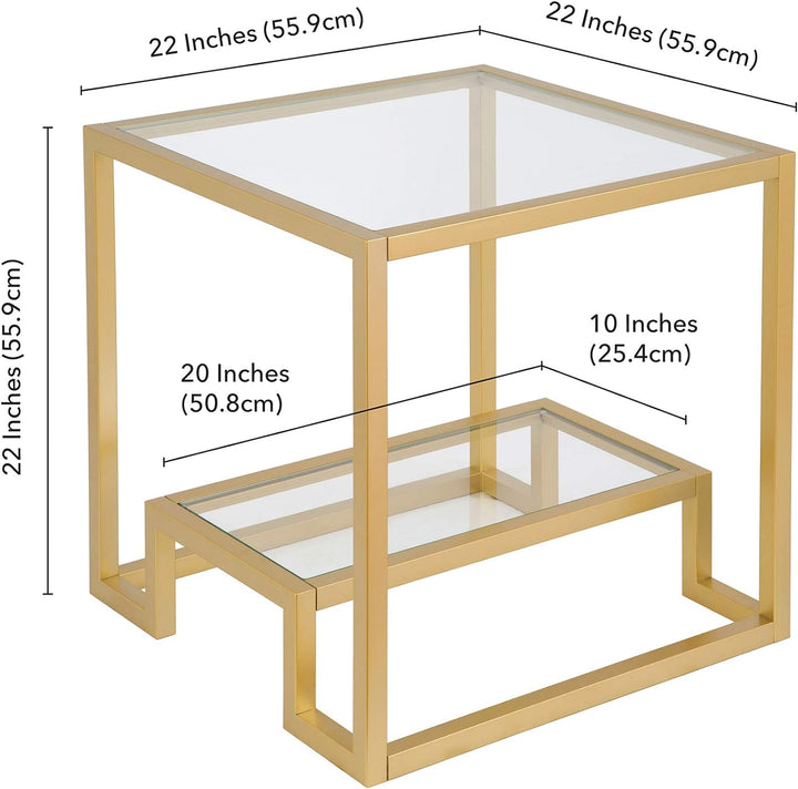 Athena Side Table, Gold