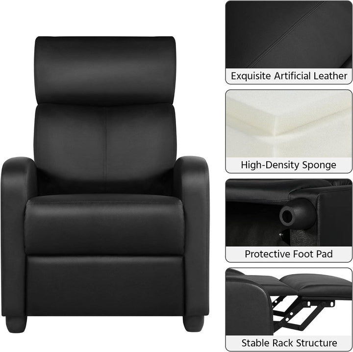 PU Leather Recliner Sofa Home Theater Seating