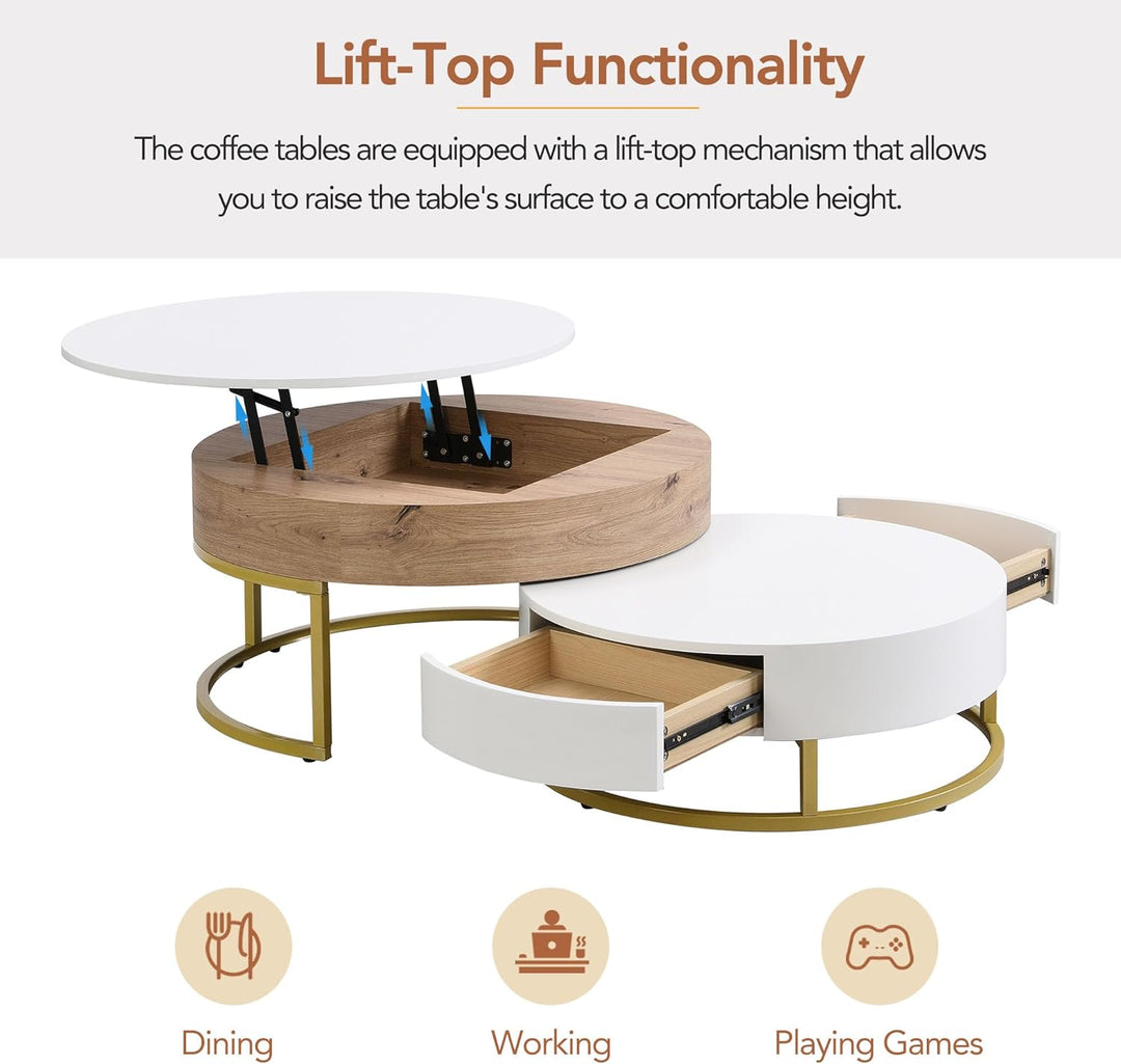 50 Best Coffee Tables for Small Spaces, White Natural