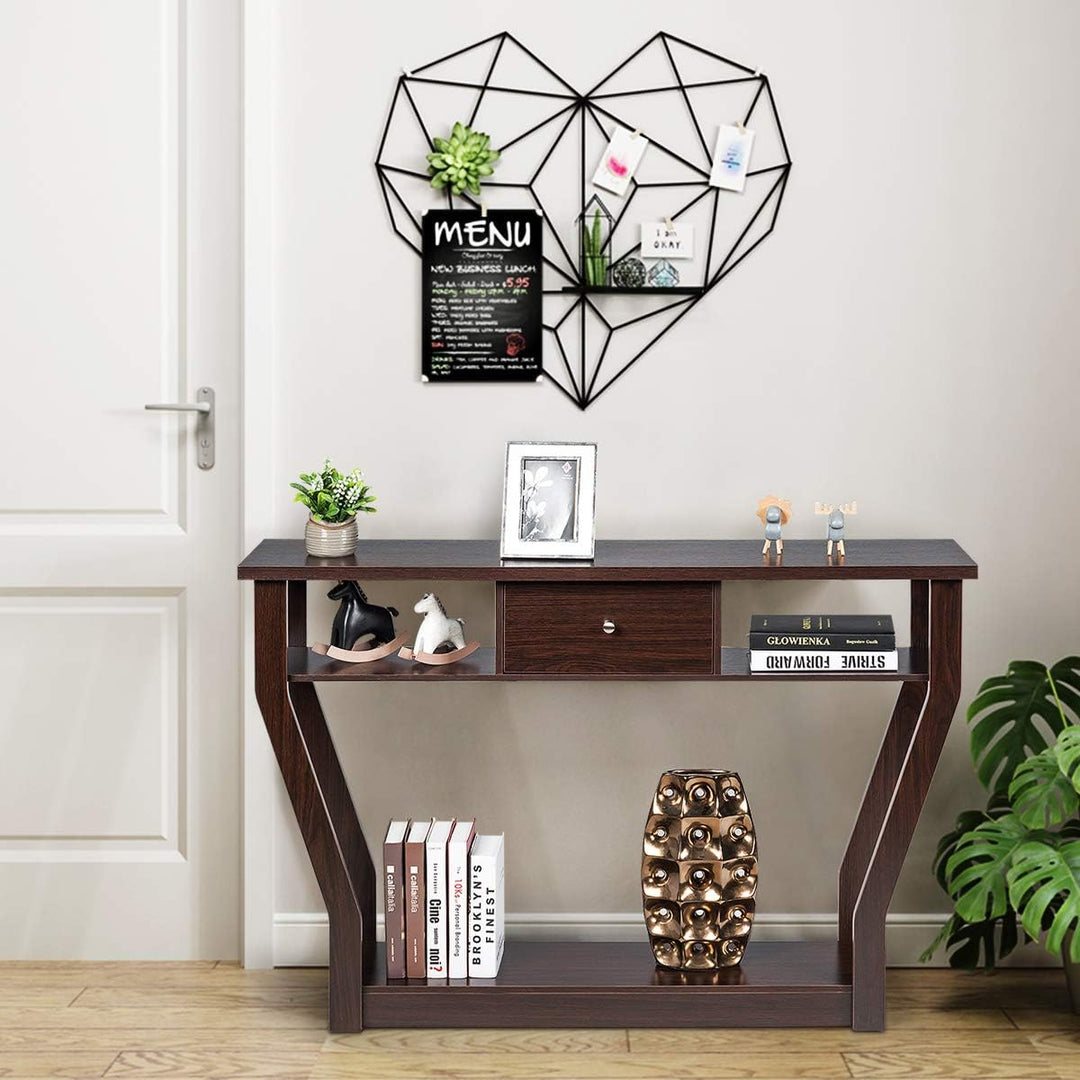 Console Table Modern Easy Assembly Entryway Table