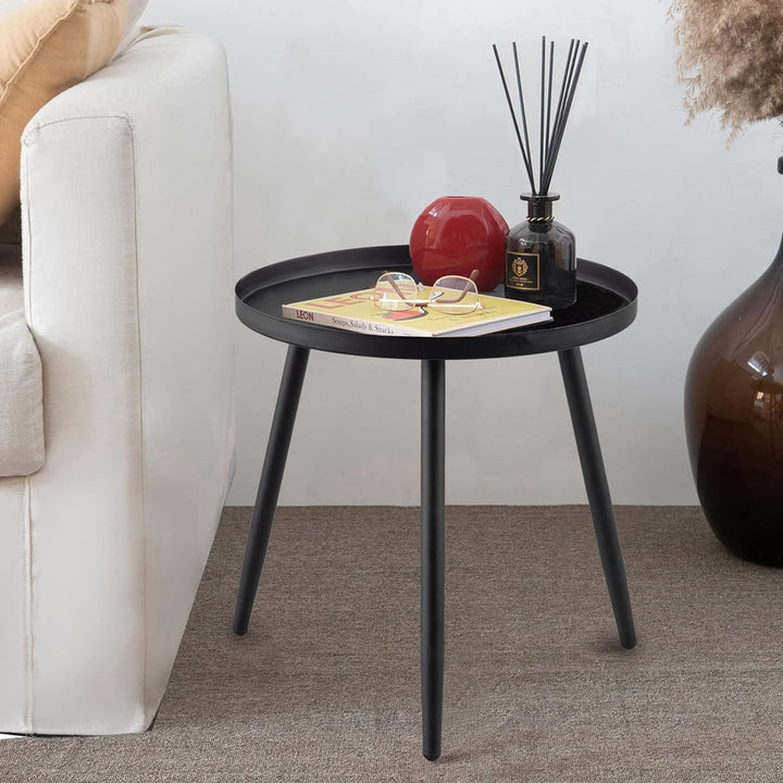 Accent Table, Waterproof, Matte Black.