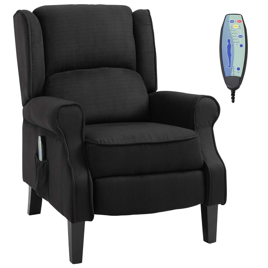 Vibration Massage Recliner Chair Black