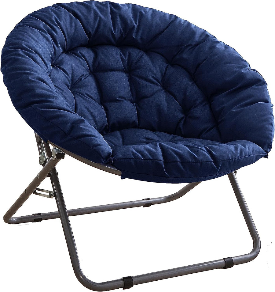 Oversized Polycanvas Saucer Chair Navy