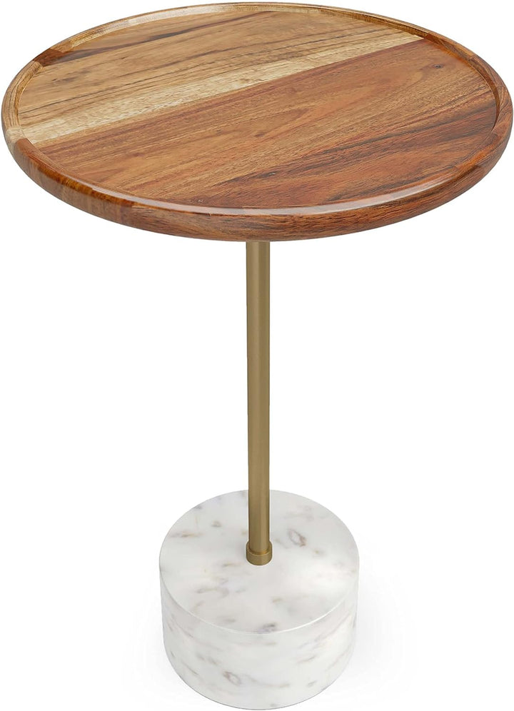 Becker 15" Metal Side Table Natural Living Room