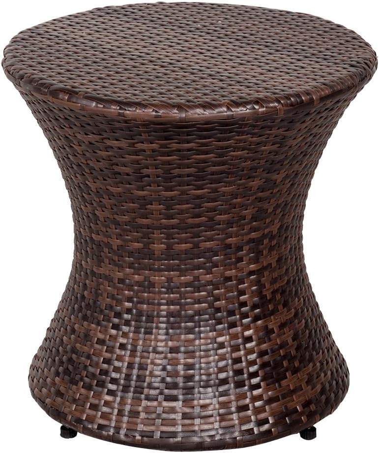 Sundale Outdoor Small Side Table, Patio Rattan End Table