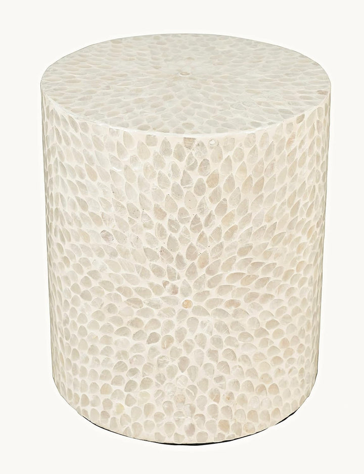 Global Archive Capiz Shell Terrazzo Accent End Table