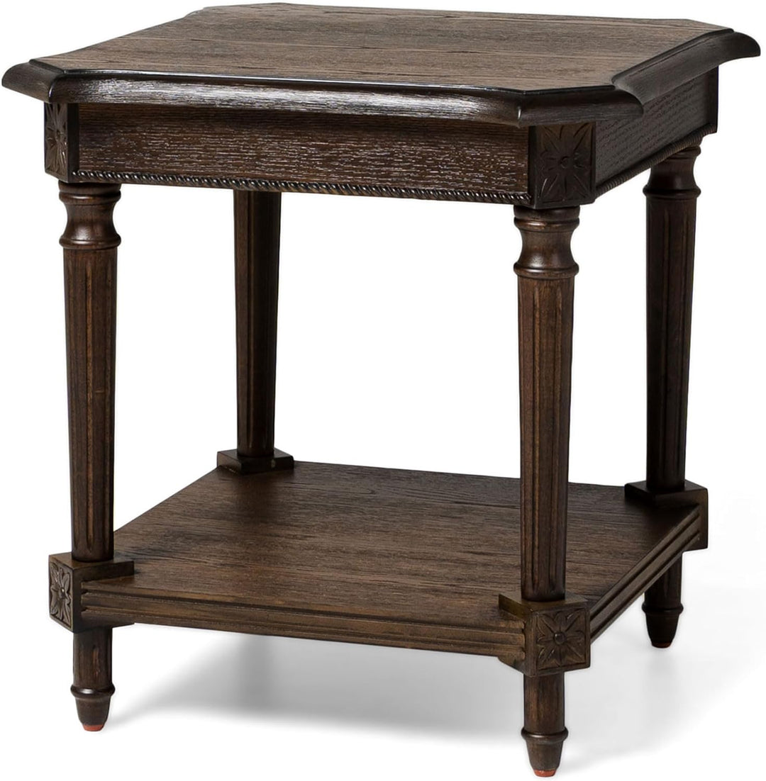 Pullman Wooden Side Table Nightstand Brown