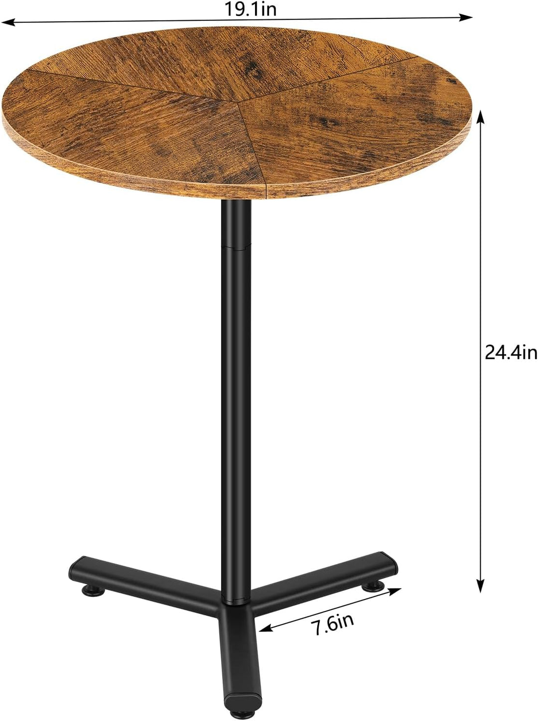 Round Side Table Small Drink Table Pedestal End Table