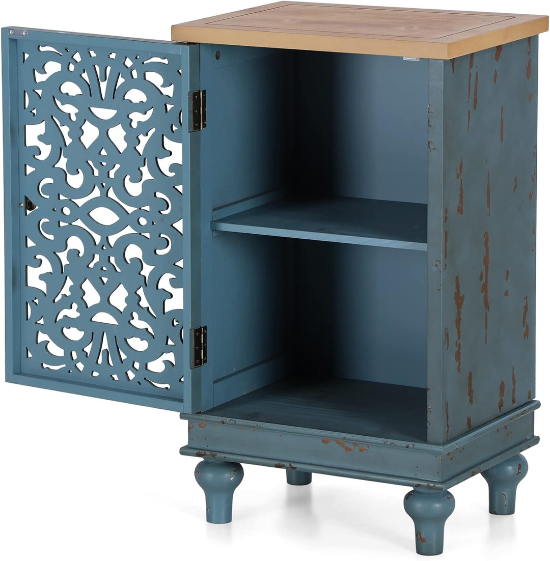 31.5" H Accent Storage Cabinet Blue