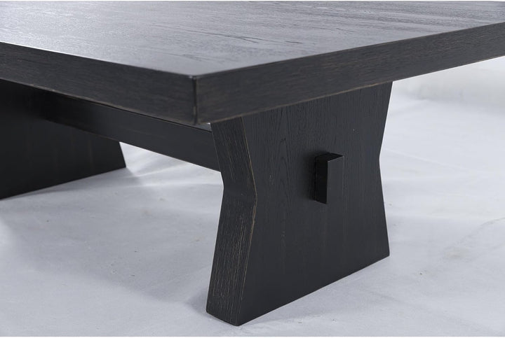 Galliden Rectangular Coffee Table, Black