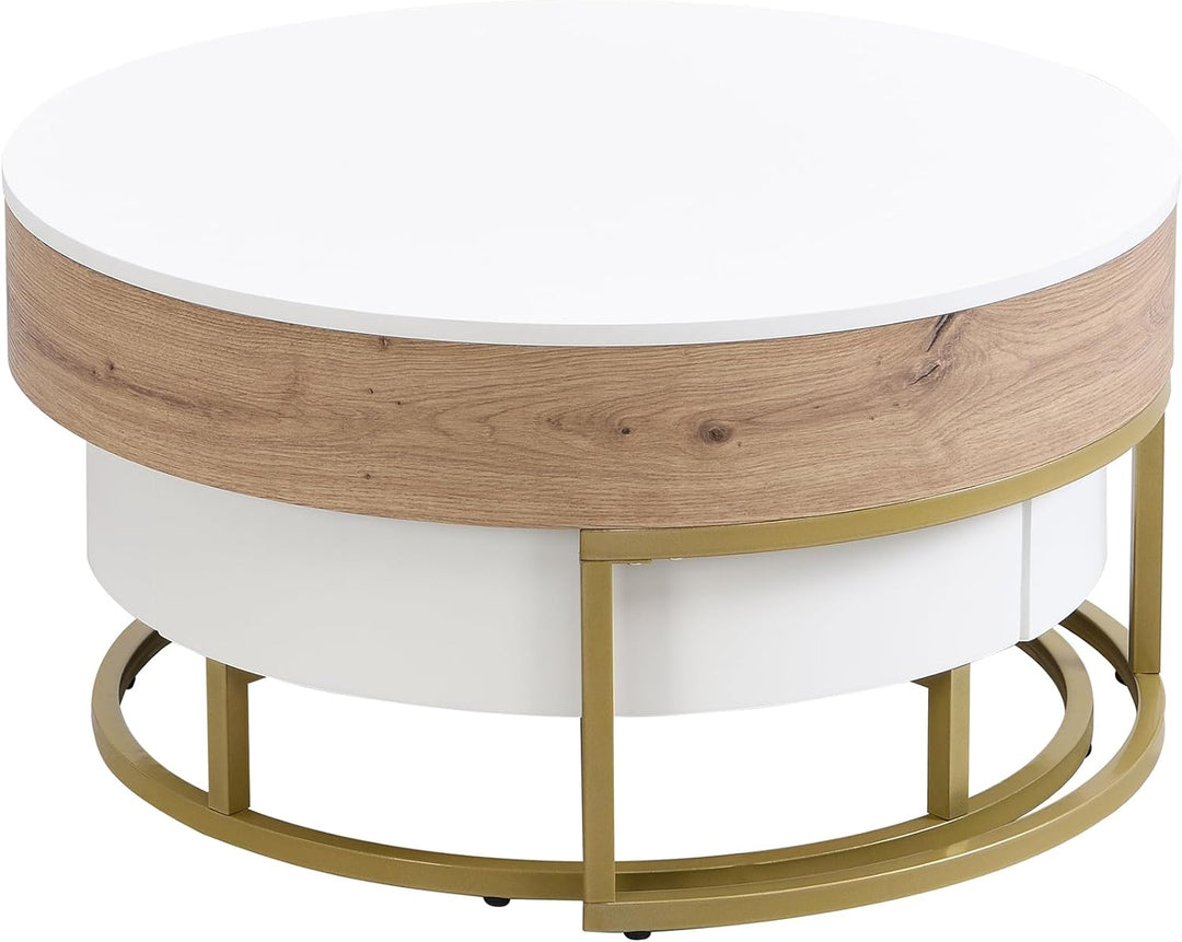 50 Best Coffee Tables for Small Spaces, White Natural