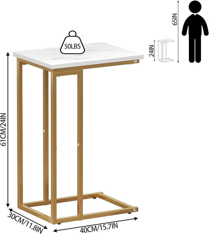 C Shaped Side Tables, Narrow Sofa Tables