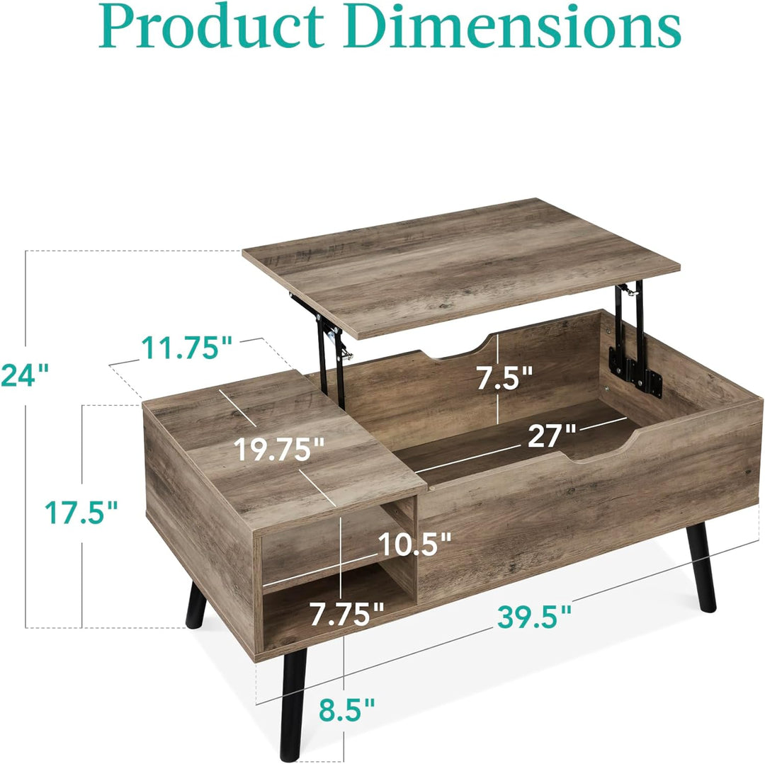 Best Choice Products Multifunctional Accent Table, Gray Oak