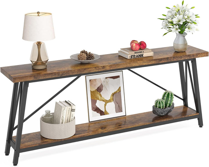 70.9" Industrial Entryway Console Table for Living Room