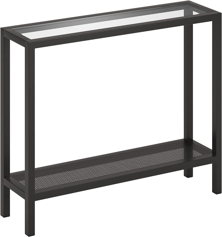 Rectangular Console Table in Blackened Bronze