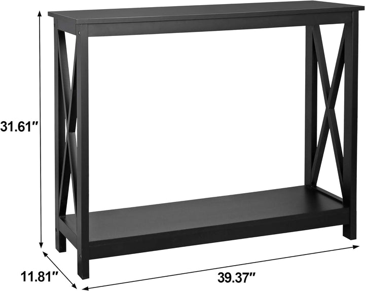 Sofa Side Console Table, 39.3in L x 11.8in W x 31.6in H