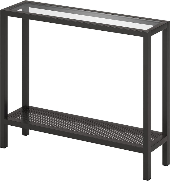 Rectangular Console Table in Blackened Bronze