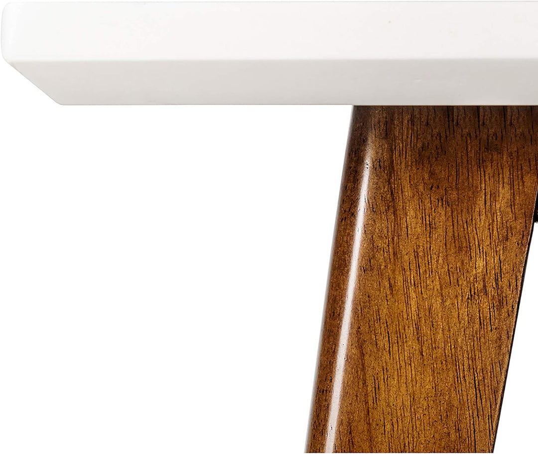 Parker End Tables, Solid Wood, Off-White