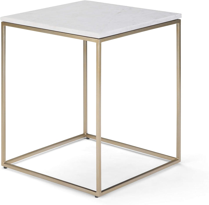 Kline Modern Industrial Metal Accent Side Table