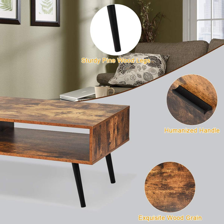 Rustic Brown Coffee Table