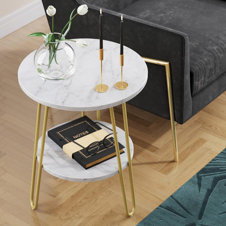 Ashley Round Modern Side Accent Table