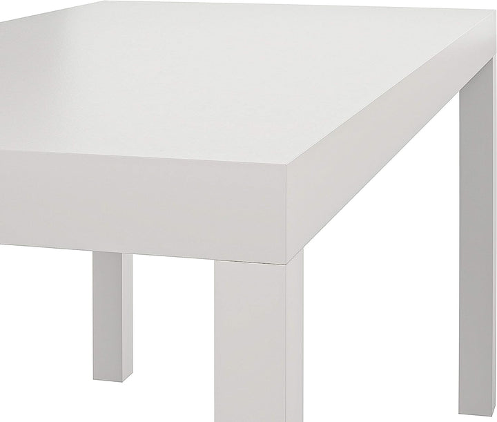 Parsons Modern Coffee Table, White