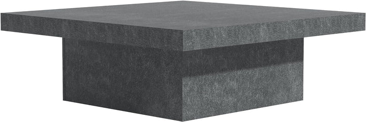 Galano Carmelo Modern Rectangular Coffee Table with Storage, Grey