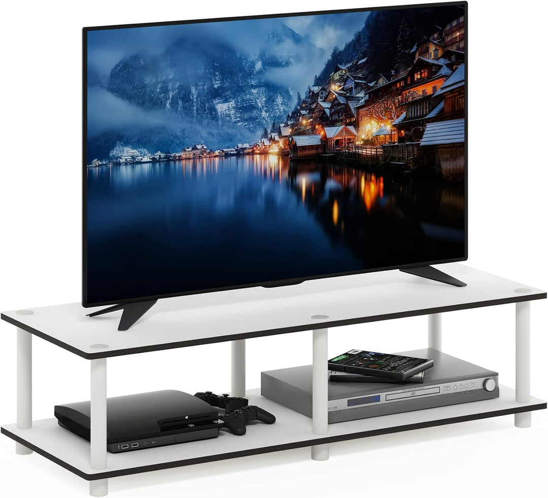 Furinno TV Stand, Plain White