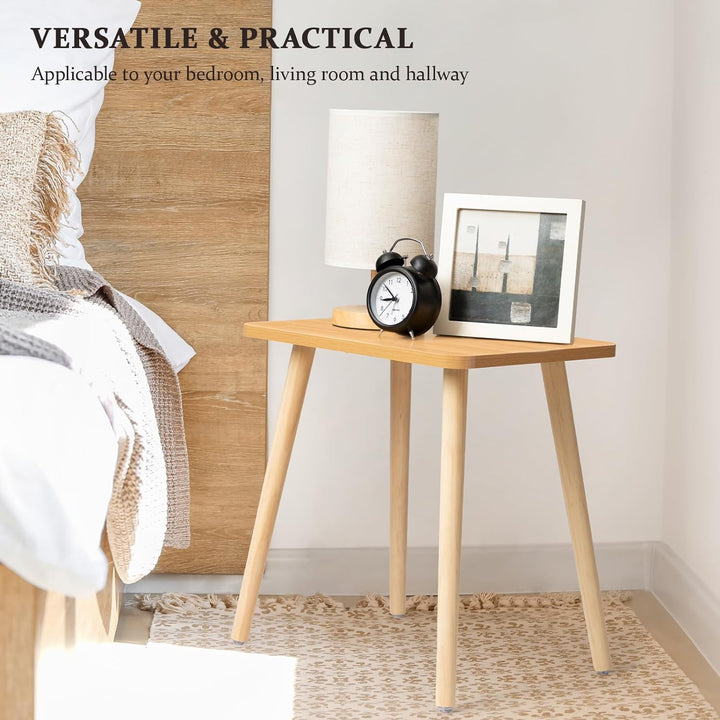 Side Table, Modern End Table, Wooden Small Living Room