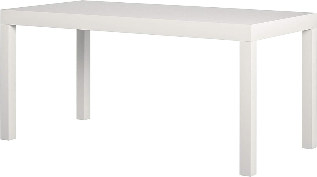 Parsons Modern Coffee Table, White