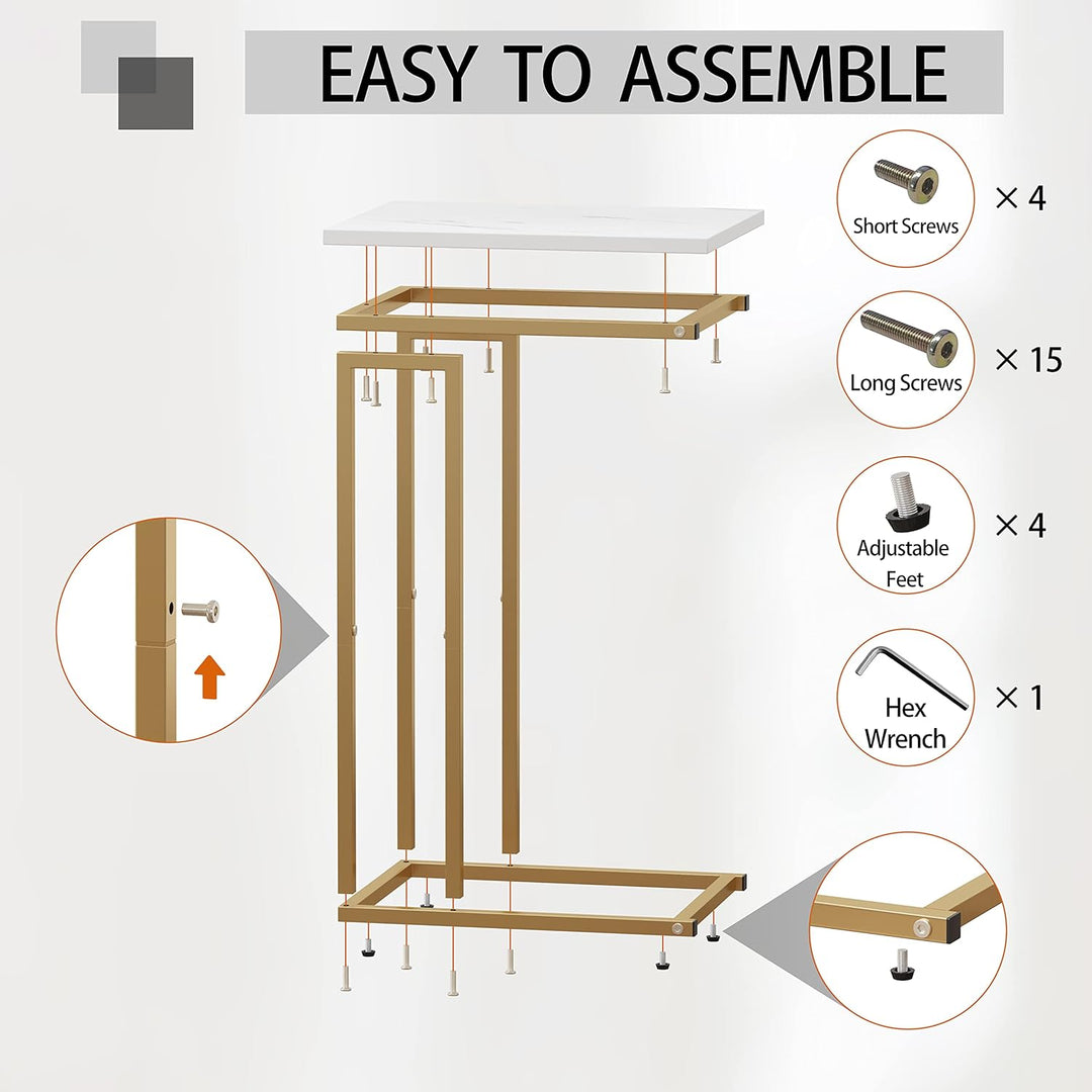 C Shaped Side Tables, Narrow Sofa Tables