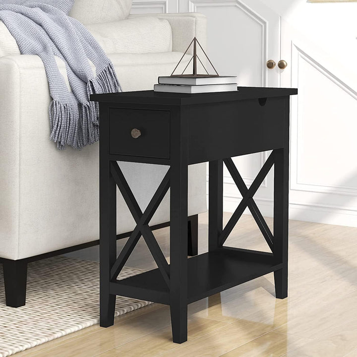 End Table with Drawer for Living Room