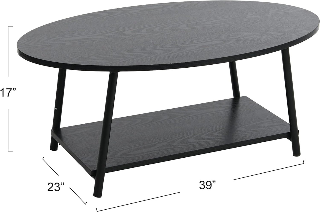 Stylish Black Oak Coffee Table for Home