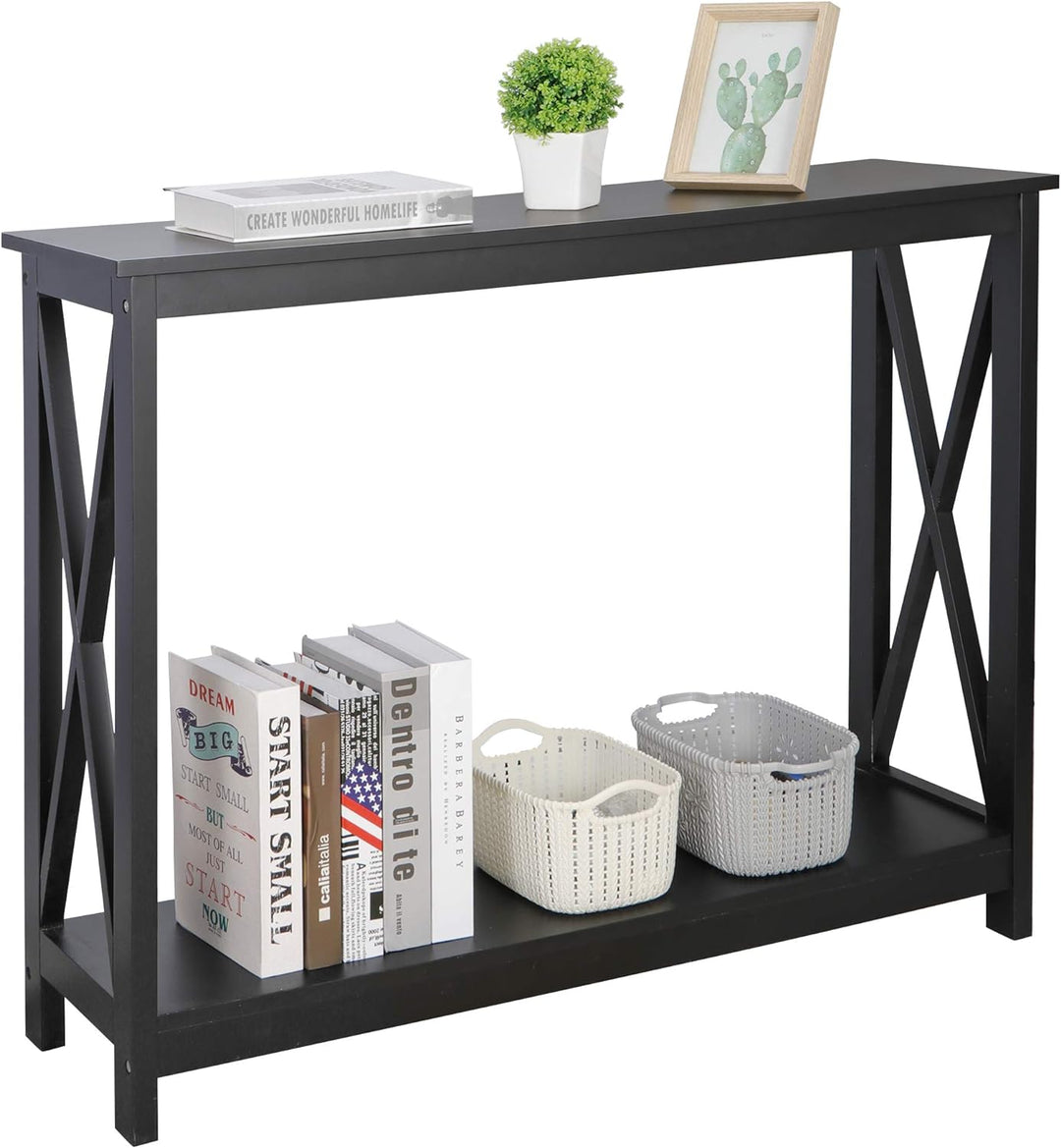 Sofa Side Console Table, 39.3in L x 11.8in W x 31.6in H