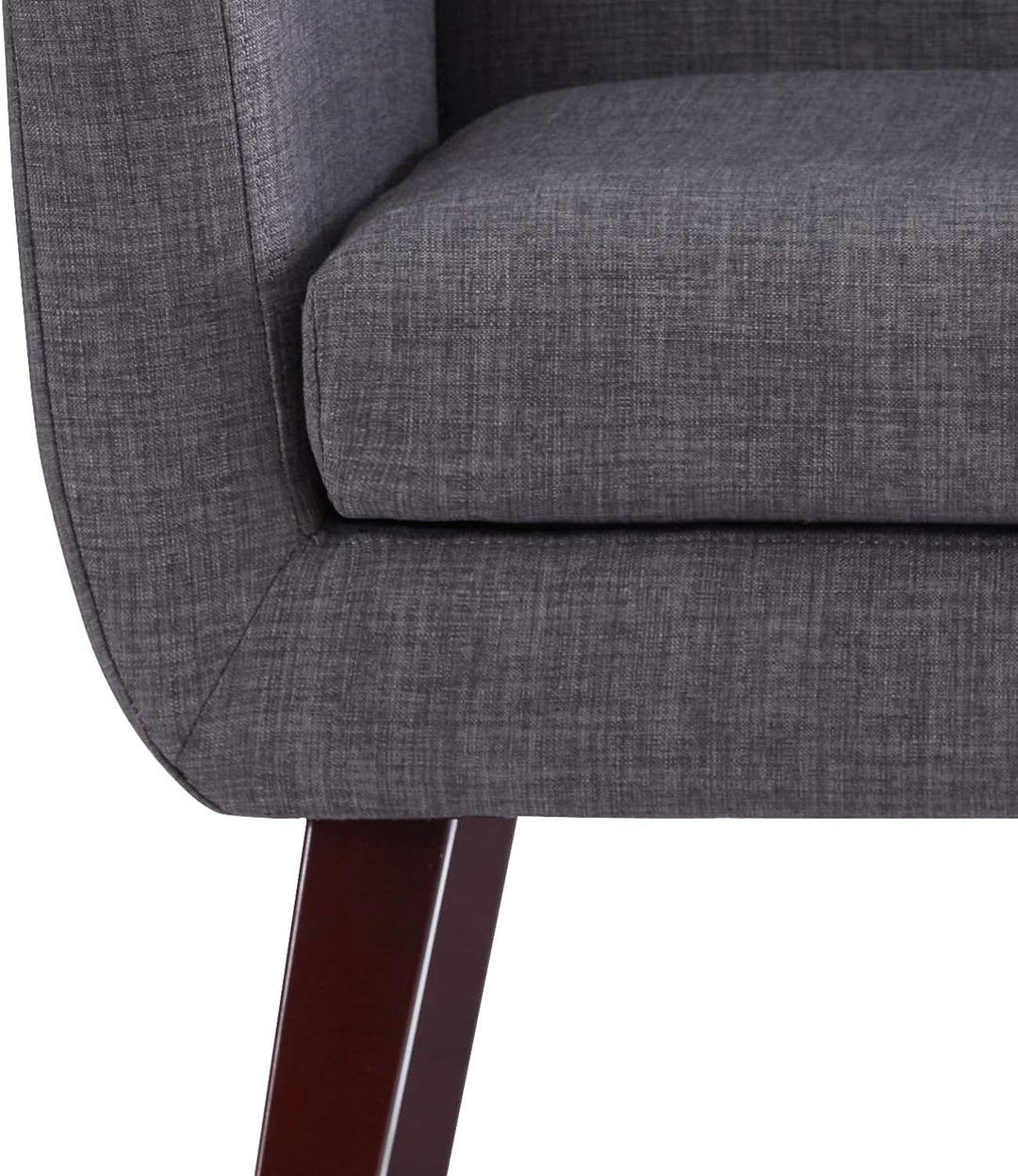 Accent Chair, Button Tufted Upholstered Sofa (Grey)